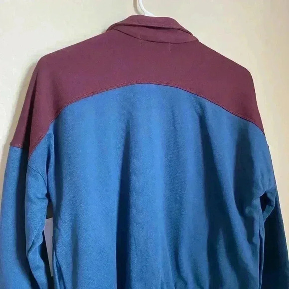 Spiritual Gangster So Fly Blocked Zip Jacket – Navy/Maroon, Size M, NWT - Picture 5 of 10